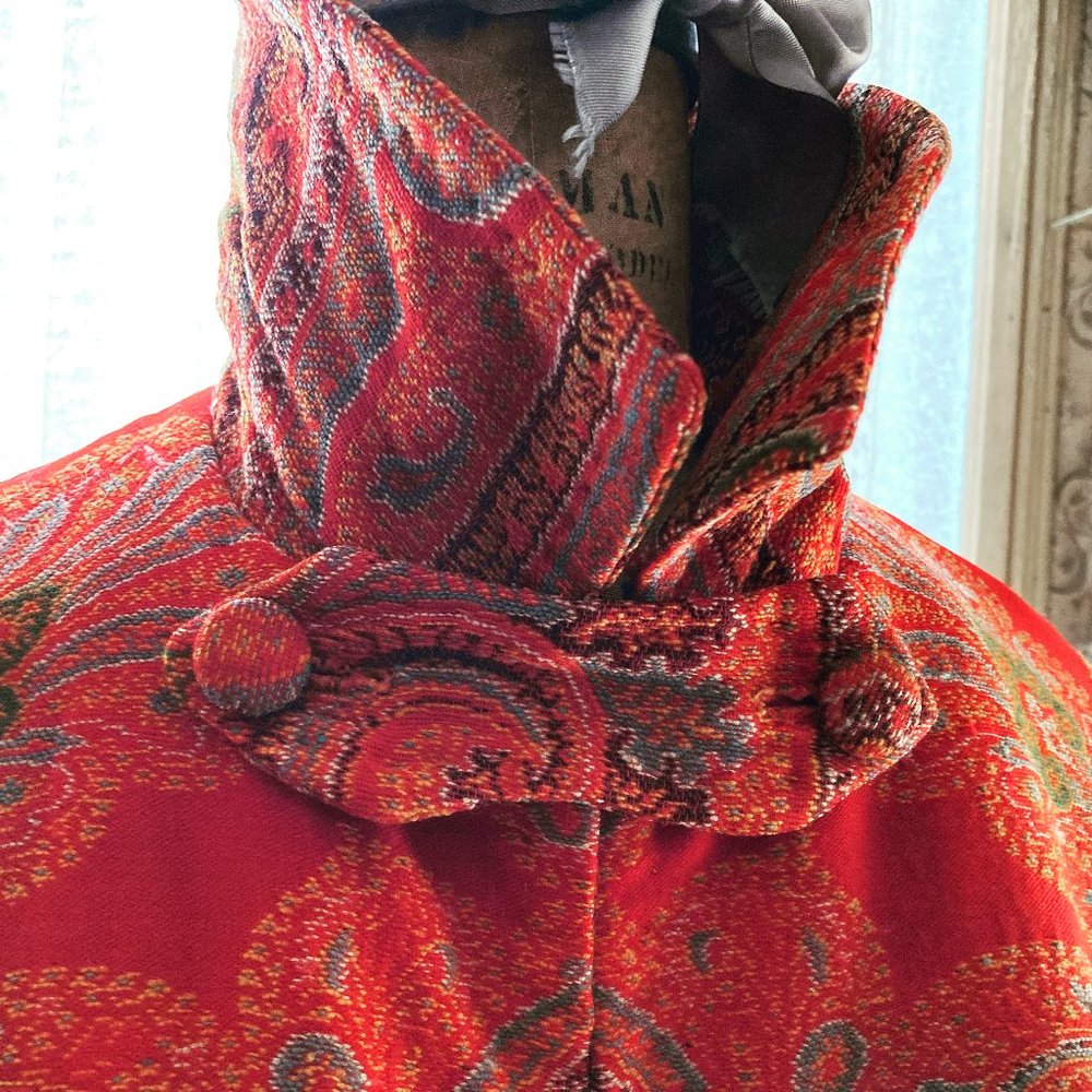 Circa 1960 Bespoke Swing Coat in Tapestry Fabric